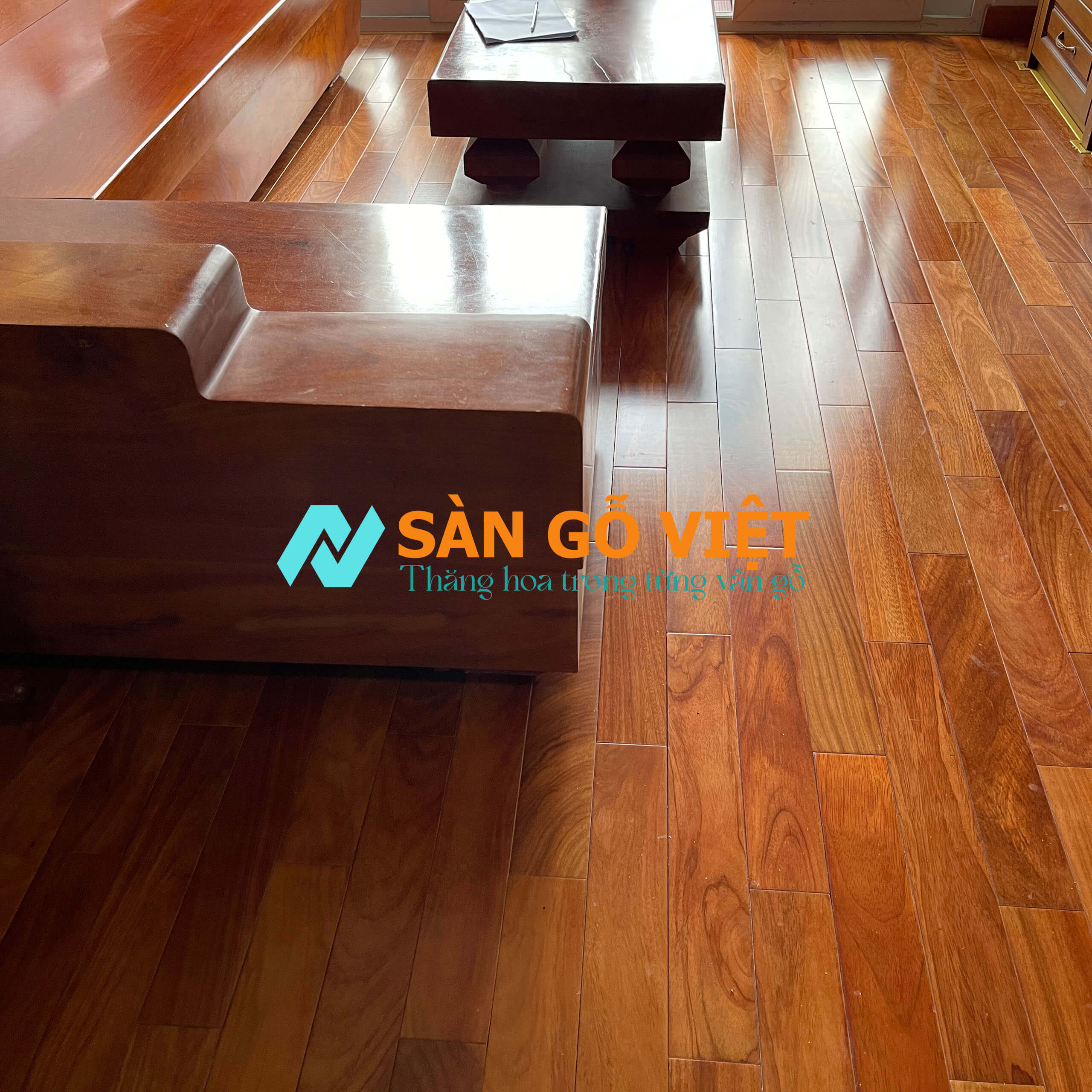 Lát sàn gỗ trên nền gạch cũ tại tphcm